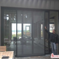 Алюминиевые подьемно-раздвижные двери. Дом в Конче Заспа - 2. Система СP 155-LS (Reynaers)