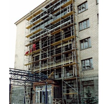 Стеклянный металлопластиковый фасад. Здание СБУ по ул. 40-лет Октября. Стоечно-ригельная фасадная система (Rehau)
