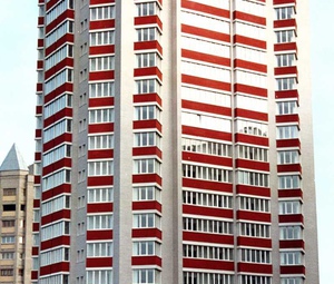 Металлопластиковые окна. Многоэтажный жилой дом ул.Вильямса, Киев., Система Euro Design 60 (Rehau)