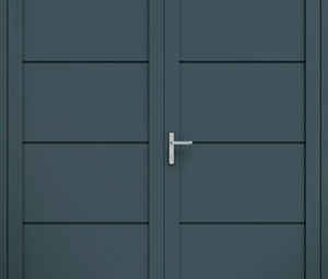 Панельные алюминиевые двери