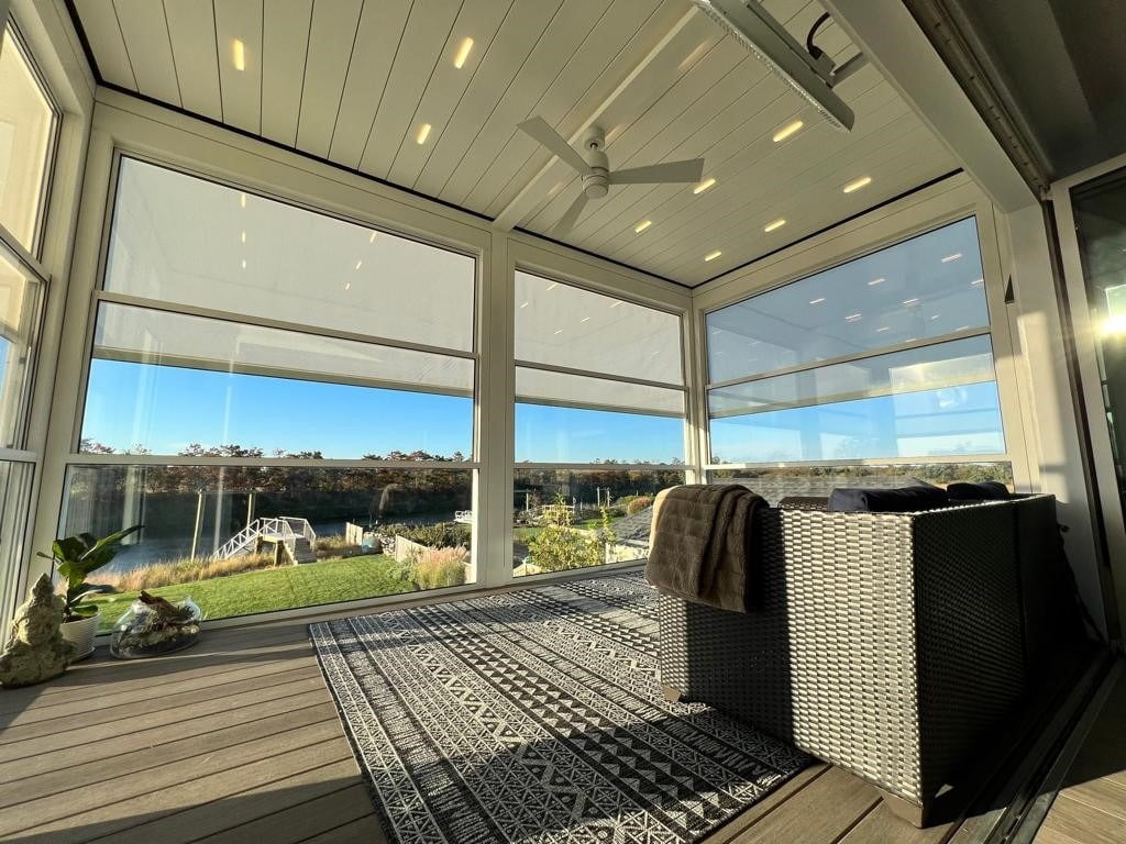 Окна «Гильотина» — панорамное остекление